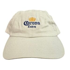 Corona Extra Logo Embroidered Baseball Cap Tan Adjustable Strap